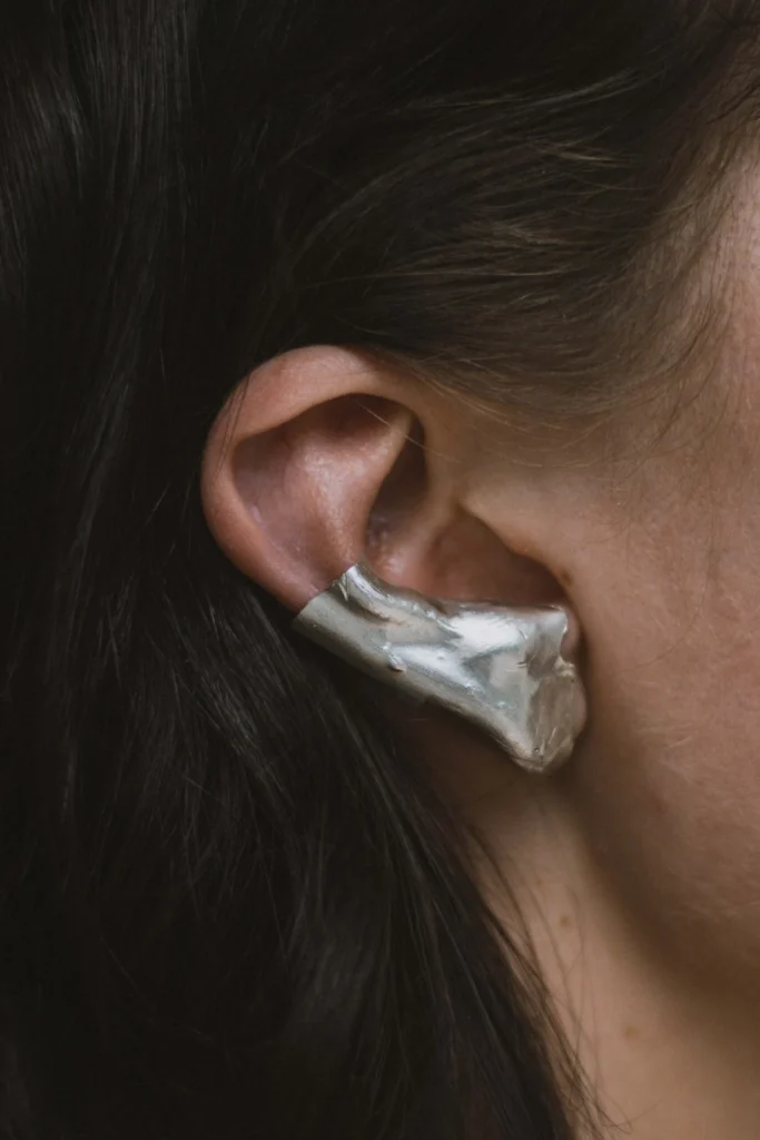 Anatomical casted ear cuff "Lower Half"