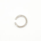 Handmade filigree ear cuff in sterling silver from above