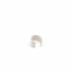 Handmade filigree ear cuff in sterling silver from the side