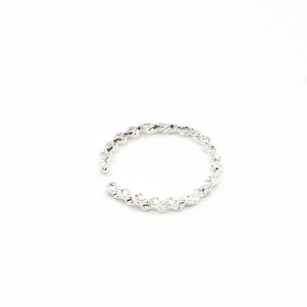 Silver Filigree Ear Cuff "The Wavelet"