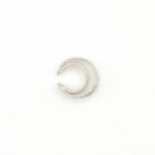 Handmade filigree ear cuff in sterling silver from above