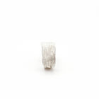 Handmade filigree ear cuff in sterling silver from the side