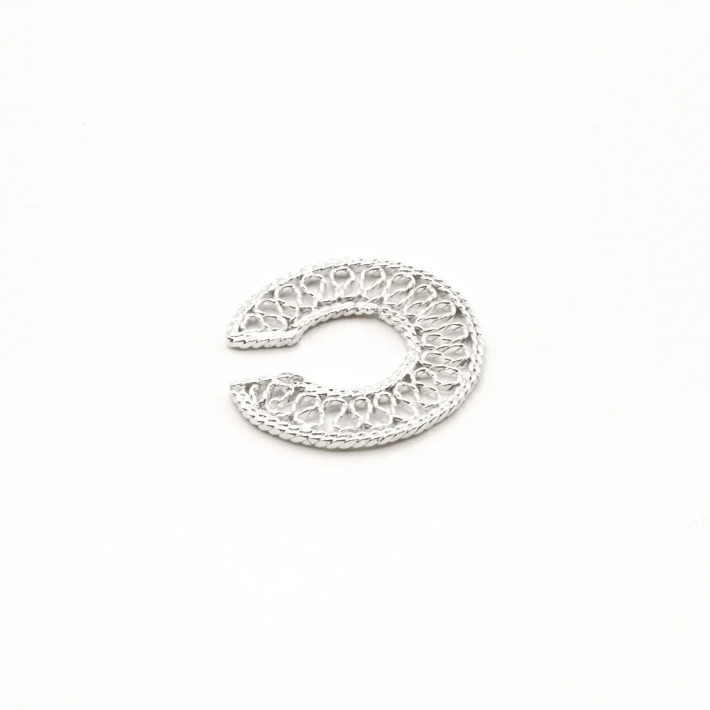Silver Filigree Ear Cuff "Sunday"