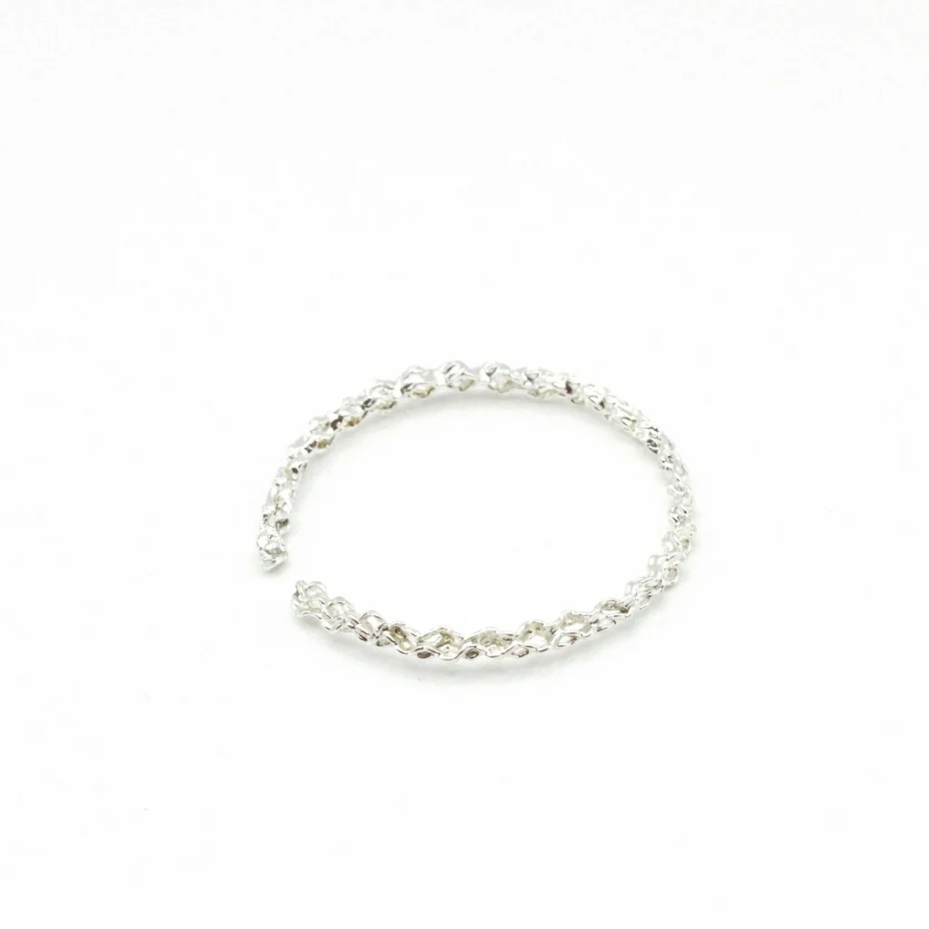 Silver Filigree Ear Cuff "The Wave"