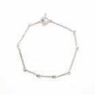 silver filigree bracelet from above